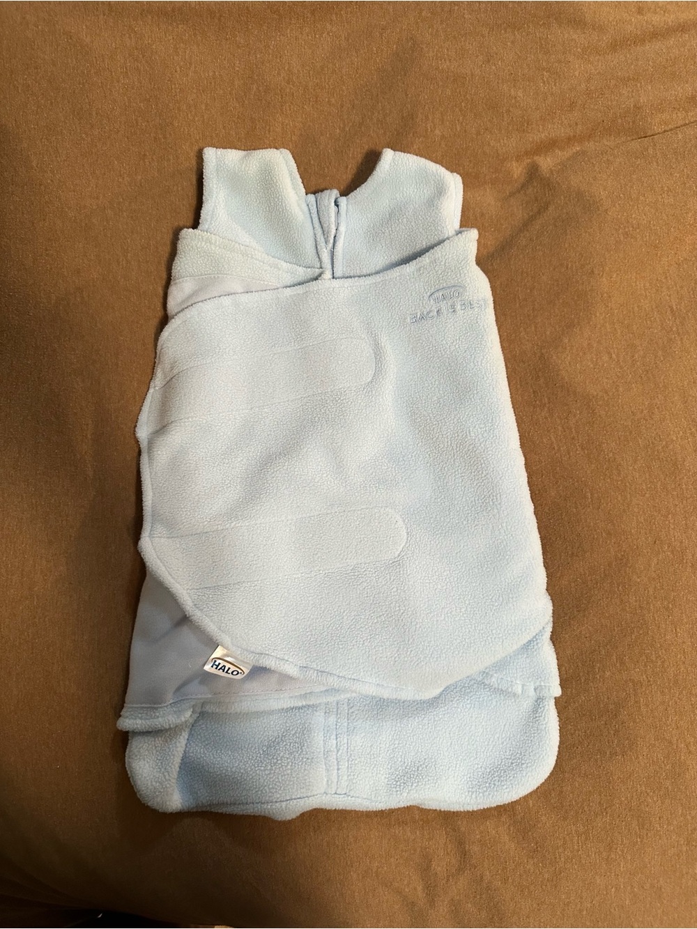 Halo Baby Fleece Swaddle Sack in Light Blue